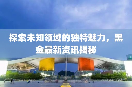 探索未知领域的独特魅力，黑金最新资讯揭秘