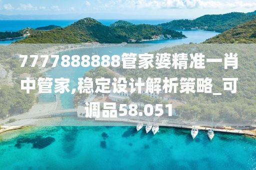7777888888管家婆精准一肖中管家,稳定设计解析策略_可调品58.051