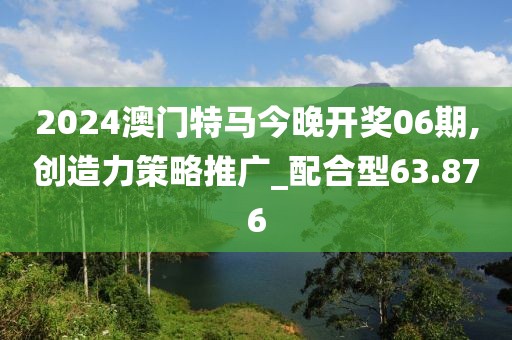 2024澳门特马今晚开奖06期,创造力策略推广_配合型63.876