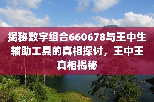 揭秘数字组合660678与王中生辅助工具的真相探讨，王中王真相揭秘