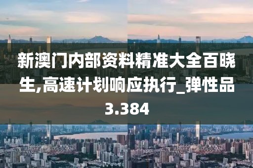 新澳门内部资料精准大全百晓生,高速计划响应执行_弹性品3.384