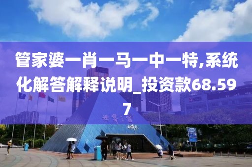 管家婆一肖一马一中一特,系统化解答解释说明_投资款68.597
