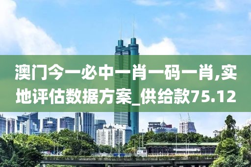 澳门今一必中一肖一码一肖,实地评估数据方案_供给款75.12