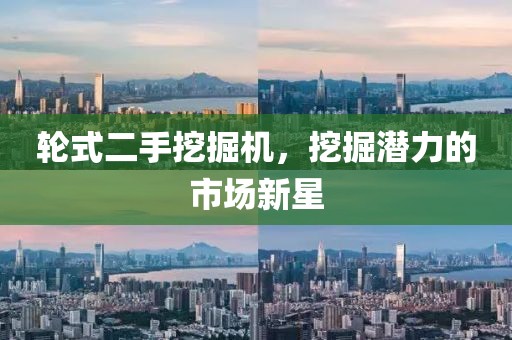 轮式二手挖掘机，挖掘潜力的市场新星