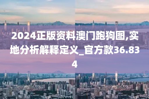 2024正版资料澳门跑狗图,实地分析解释定义_官方款36.834