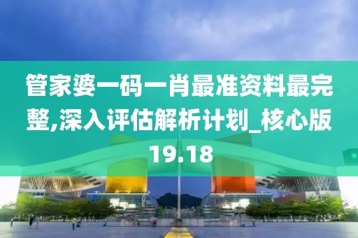 管家婆一码一肖最准资料最完整,深入评估解析计划_核心版19.18