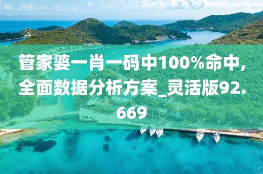 管家婆一肖一码中100%命中,全面数据分析方案_灵活版92.669