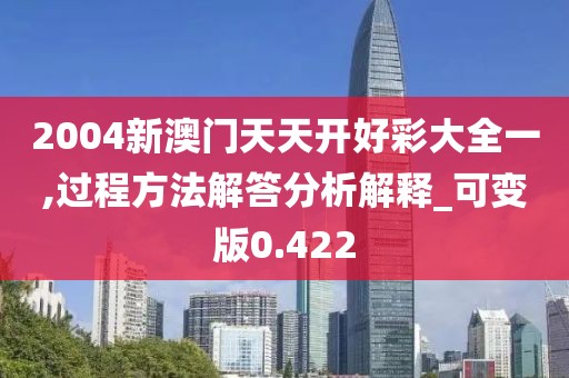2004新澳门天天开好彩大全一,过程方法解答分析解释_可变版0.422