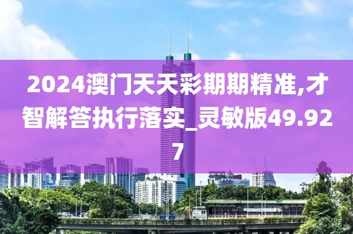 2024澳门天天彩期期精准,才智解答执行落实_灵敏版49.927