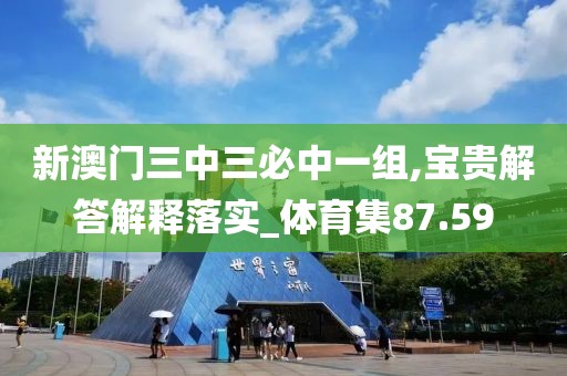 新澳门三中三必中一组,宝贵解答解释落实_体育集87.59