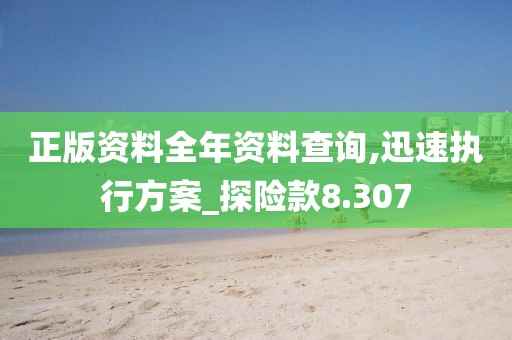 正版资料全年资料查询,迅速执行方案_探险款8.307