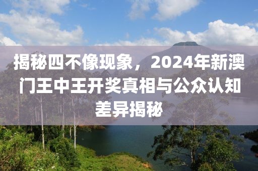 揭秘四不像现象，2024年新澳门王中王开奖真相与公众认知差异揭秘