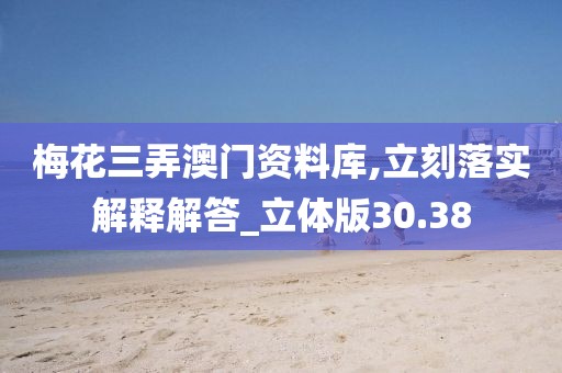 梅花三弄澳门资料库,立刻落实解释解答_立体版30.38