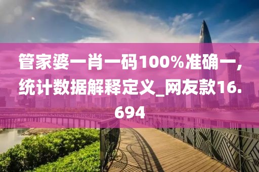 管家婆一肖一码100%准确一,统计数据解释定义_网友款16.694