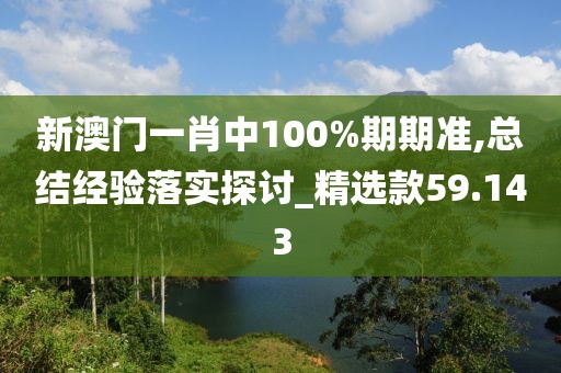 新澳门一肖中100%期期准,总结经验落实探讨_精选款59.143