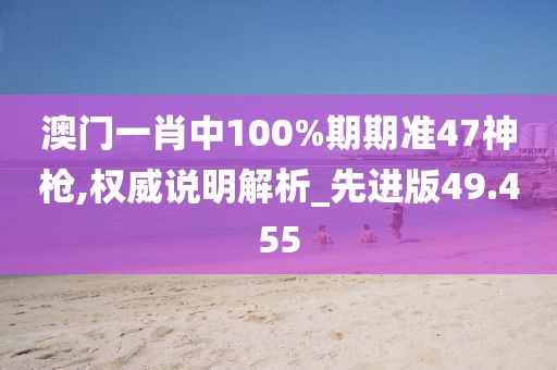 澳门一肖中100%期期准47神枪,权威说明解析_先进版49.455