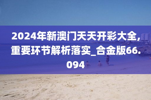 2024年新澳门天天开彩大全,重要环节解析落实_合金版66.094