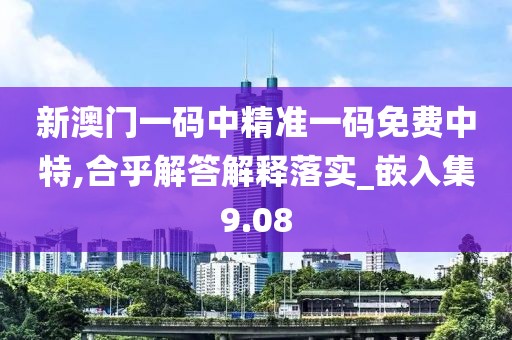 新澳门一码中精准一码免费中特,合乎解答解释落实_嵌入集9.08