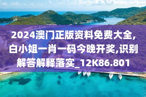 2024澳门正版资料免费大全,白小姐一肖一码今晚开奖,识别解答解释落实_12K86.801