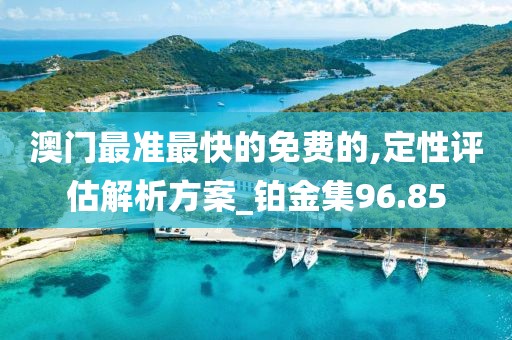 澳门最准最快的免费的,定性评估解析方案_铂金集96.85