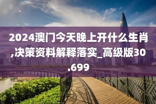 2024澳门今天晚上开什么生肖,决策资料解释落实_高级版30.699