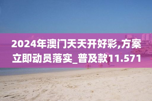 2024年澳门天天开好彩,方案立即动员落实_普及款11.571