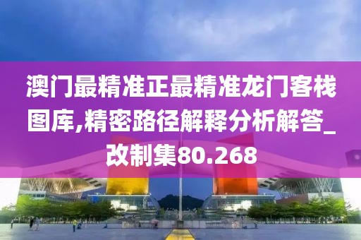 澳门最精准正最精准龙门客栈图库,精密路径解释分析解答_改制集80.268