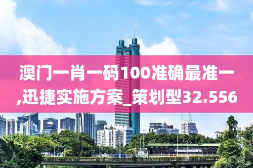 澳门一肖一码100准确最准一,迅捷实施方案_策划型32.556