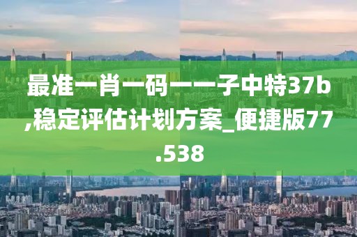 最准一肖一码一一子中特37b,稳定评估计划方案_便捷版77.538