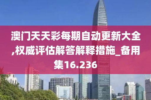 澳门天天彩每期自动更新大全,权威评估解答解释措施_备用集16.236