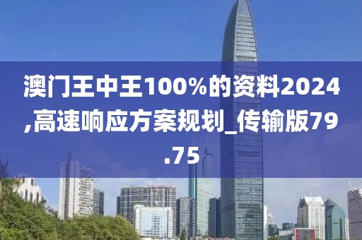 澳门王中王100%的资料2024,高速响应方案规划_传输版79.75