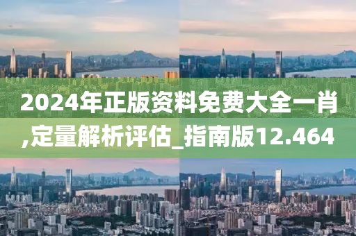 2024年正版资料免费大全一肖,定量解析评估_指南版12.464