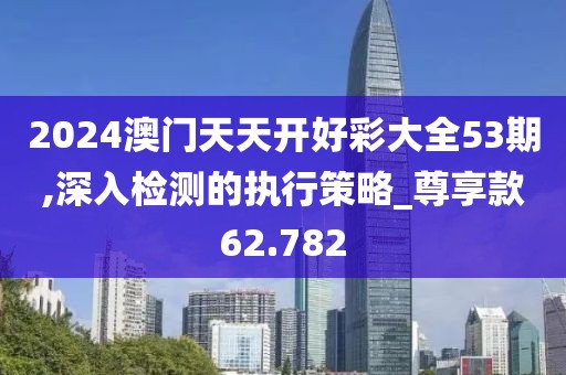 2024澳门天天开好彩大全53期,深入检测的执行策略_尊享款62.782