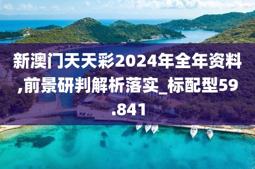 新澳门天天彩2024年全年资料,前景研判解析落实_标配型59.841