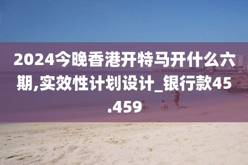 2024今晚香港开特马开什么六期,实效性计划设计_银行款45.459