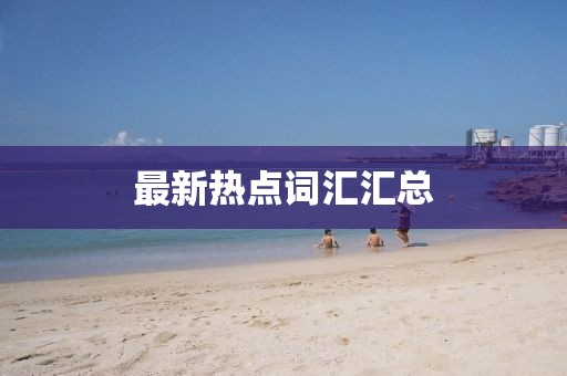 最新热点词汇汇总