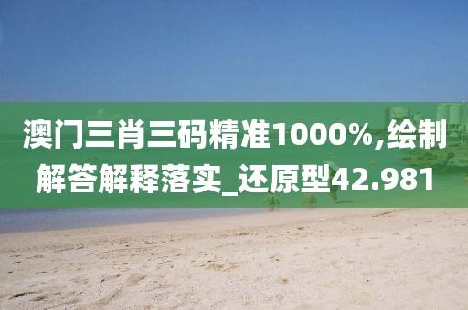 澳门三肖三码精准1000%,绘制解答解释落实_还原型42.981