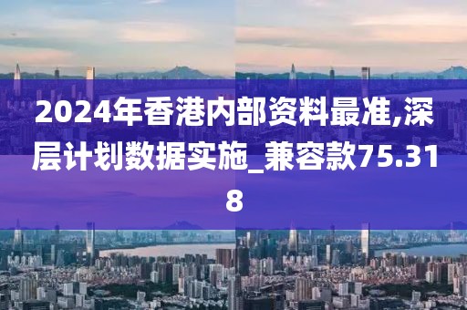 2024年香港内部资料最准,深层计划数据实施_兼容款75.318