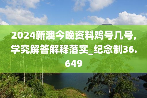 2024新澳今晚资料鸡号几号,学究解答解释落实_纪念制36.649