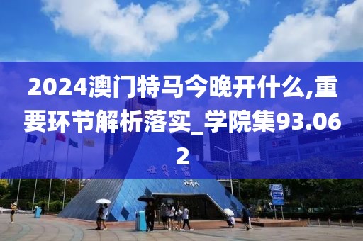 2024澳门特马今晚开什么,重要环节解析落实_学院集93.062
