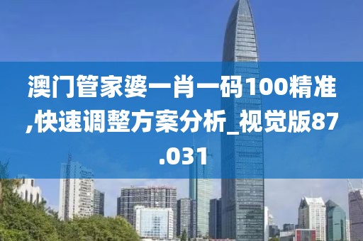 澳门管家婆一肖一码100精准,快速调整方案分析_视觉版87.031