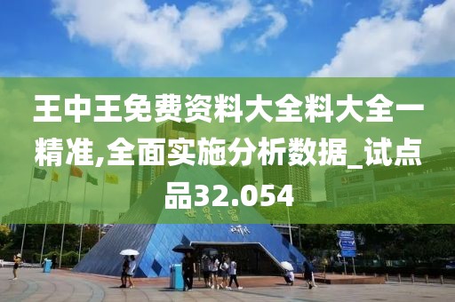 王中王免费资料大全料大全一精准,全面实施分析数据_试点品32.054