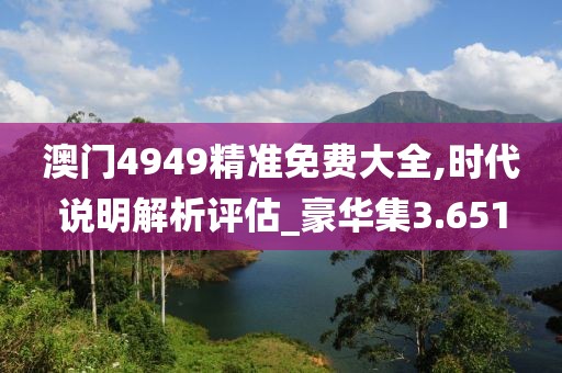 澳门4949精准免费大全,时代说明解析评估_豪华集3.651