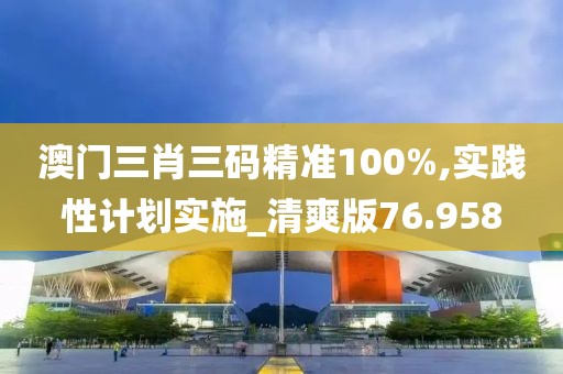 澳门三肖三码精准100%,实践性计划实施_清爽版76.958