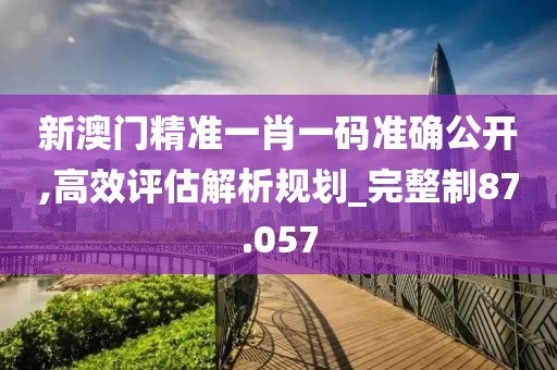 新澳门精准一肖一码准确公开,高效评估解析规划_完整制87.057