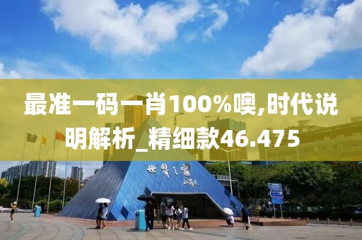 最准一码一肖100%噢,时代说明解析_精细款46.475