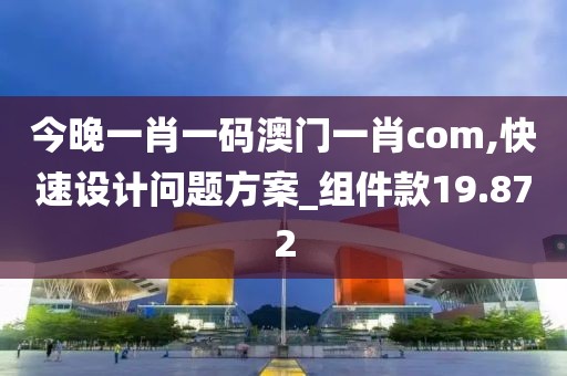 今晚一肖一码澳门一肖com,快速设计问题方案_组件款19.872