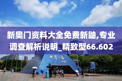 新奥门资料大全免费新鼬,专业调查解析说明_精致型66.602