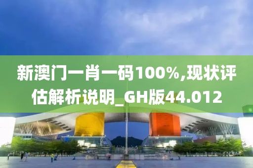新澳门一肖一码100%,现状评估解析说明_GH版44.012