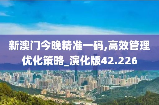 新澳门今晚精准一码,高效管理优化策略_演化版42.226